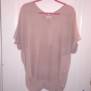 Large Lush blouse- blush pink
